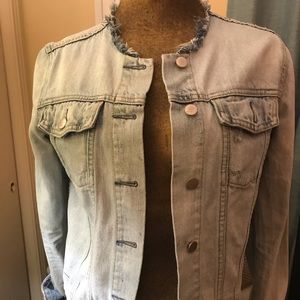 Gap Collarless Denim Jacket